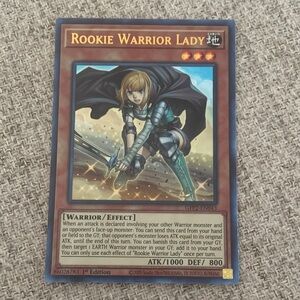 Yu-Gi-Oh Rookie Warrior Lady Trading Card
